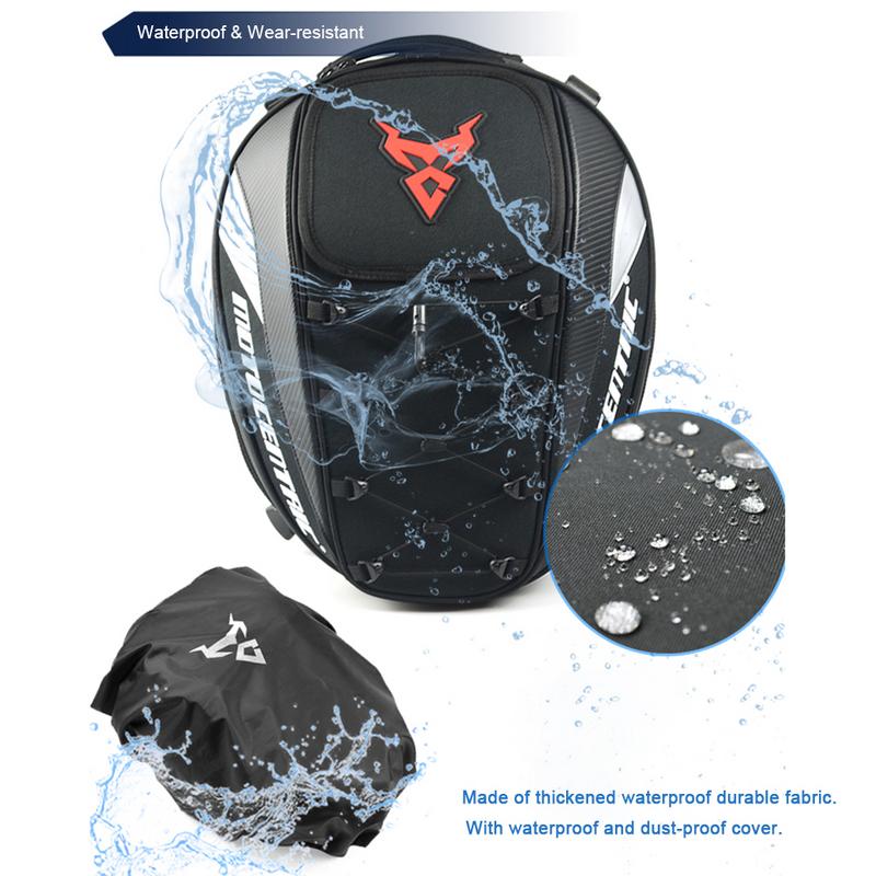 Waterproof Motorcycle Tail Bag Multi-functional Durable Rear Motorcycle Seat Bag High Capacity Rider Backpack 11-MC-0102 Latest - Korvel