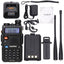 BaoFeng BF-UV5R Tri-Band Walkie Talkie 136-174Mhz 220-260Mhz/400-520Mhz+2 AntennaTwo Way Amatuer Portable ham Radio up of UV-5R - Korvel