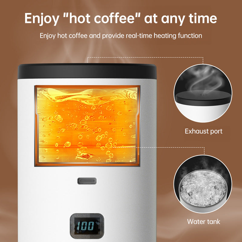 Portable Wireless 3-in-1 Espresso Maker, 7800mAh, Car/Home/Camping, Ground/Capsule Coffee. - Korvel