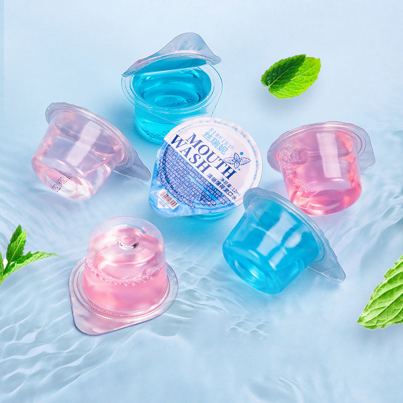 Portable Oral Care Solution in Jelly Cups - Disposable Independent Packaging for Travel and Accommodation - Korvel