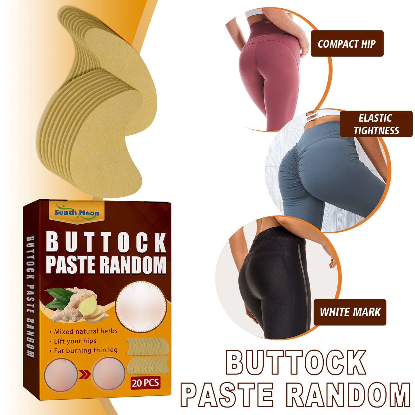 Buttock Paste Random, Lift And Tighten Hips Show Hips Curves Shape Hips Patch - Korvel