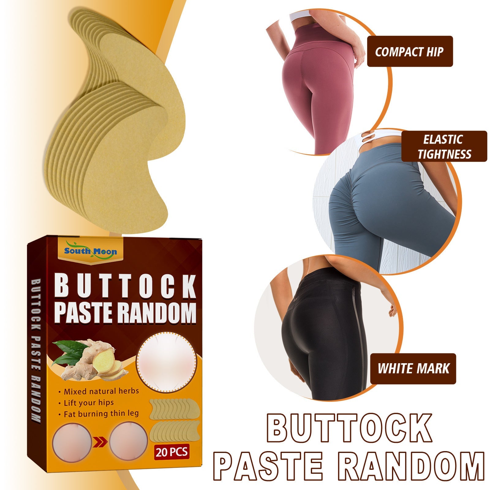 Buttock Paste Random, Lift And Tighten Hips Show Hips Curves Shape Hips Patch - Korvel