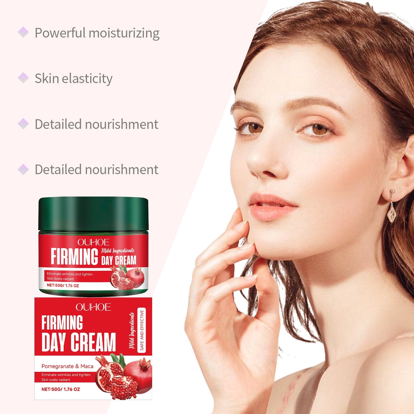 Moisturizing Cream Lightens Fine Lines, Brightens Skin, Moisturizes Tender Skin And Improves Skin Quality - Korvel