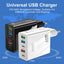 3.1A standard 65W fast charging mobile phone charger type-c PD+3USB multi port travel charging head - Korvel