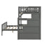 Twin over Full Loft Bed with Staircase Gray - Korvel