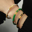 Brazalete de Pulsera de Acero de Titanio con Esmalte Elegante