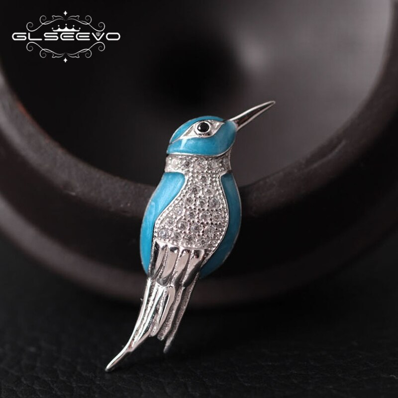 GLSEEVO Animal Brooches Luxury For Girls Daughter Gifts Cute Bird Brooch Broches De Mulheres De Luxo Handmade Jewelry GO0006 - Korvel