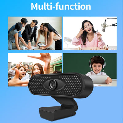Flexible USB Webcam HD/1080P/PC Web Camera With Microphone Web Cam USB Camera for Computer Webcamera Full HD Video - Korvel