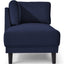 65" Mid-Century Modern Linen Fabric Corner Lounge Chair, Upholstered Indoor Chaise Lounge Solid Wood Sofa Bed for Bedroom - Korvel