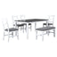 TOPMAX 6-Piece Wood Dining Table Set - Farmhouse Style
