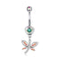 Navel Ring Creative Bat Bee Navel Buckle Navel Ring Body Piercing Jewelry - Korvel