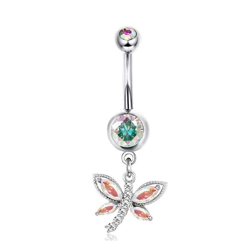 Navel Ring Creative Bat Bee Navel Buckle Navel Ring Body Piercing Jewelry - Korvel