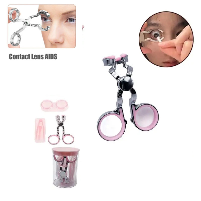 Eye Care Contact Lenses Inserter Remover Plastic Soft Tip Tweezer Stick Wearing Tools Lens Accessories Accessories - Korvel