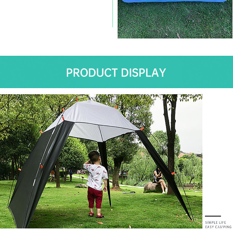 Pop Up Beach Tent Sun Shade Shelter Anti-UV Shelter Fully Automatic Folding Camping Tent - Korvel