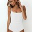 Ribbed Tie Waist One-Piece Swimsuit - Korvel