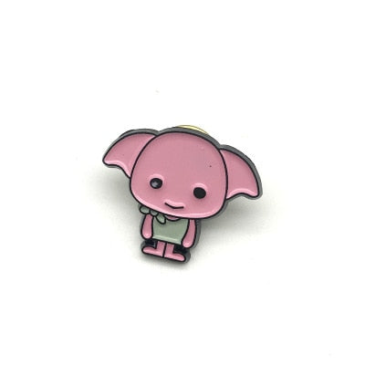 Harri Potter Wizard student Enamel Pin Brooches Cartoon Creative Metal Brooch Pins Denim Hat Badge Collar Jewelry - Korvel