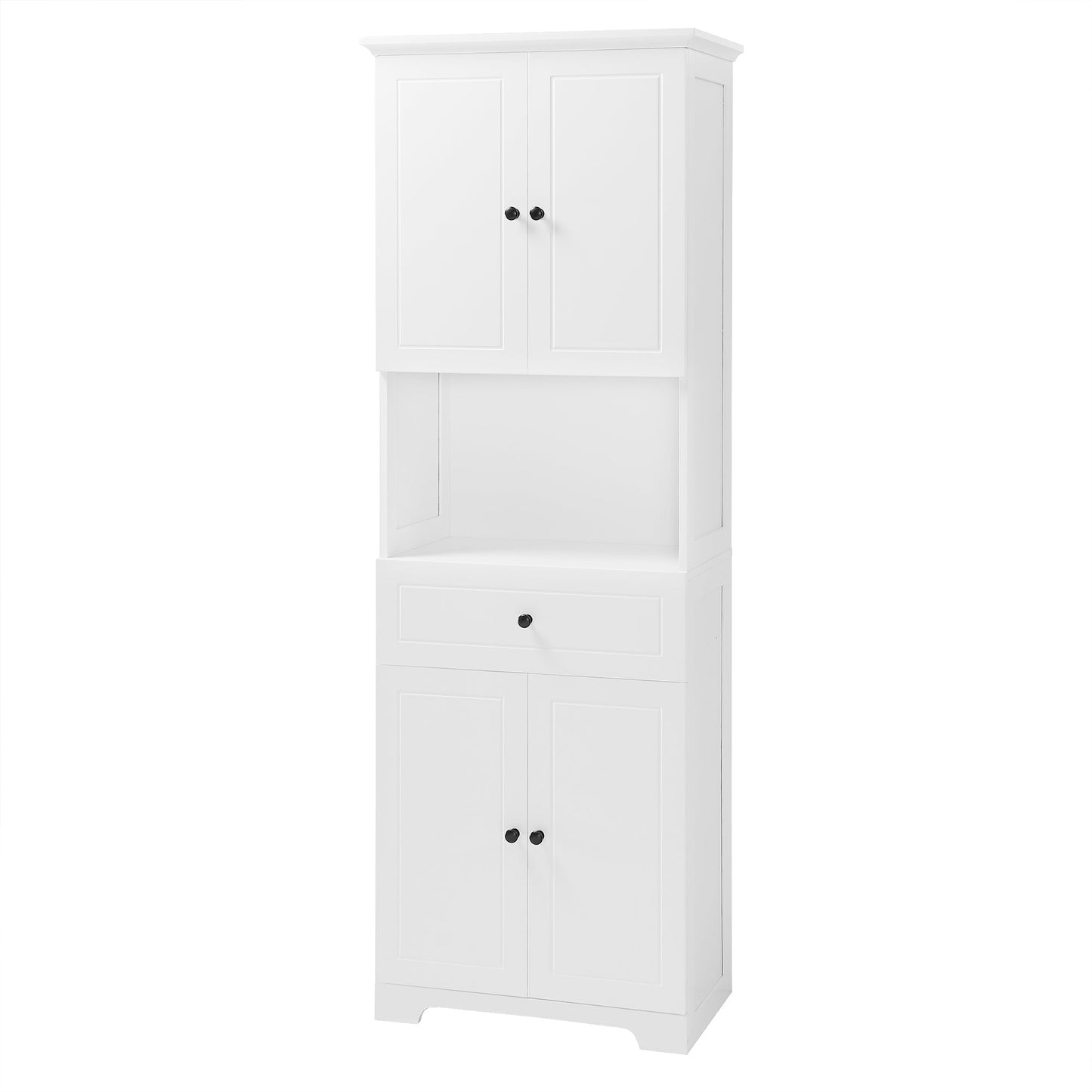 Elegant Tall Bathroom Cabinet with Ample Storage Space