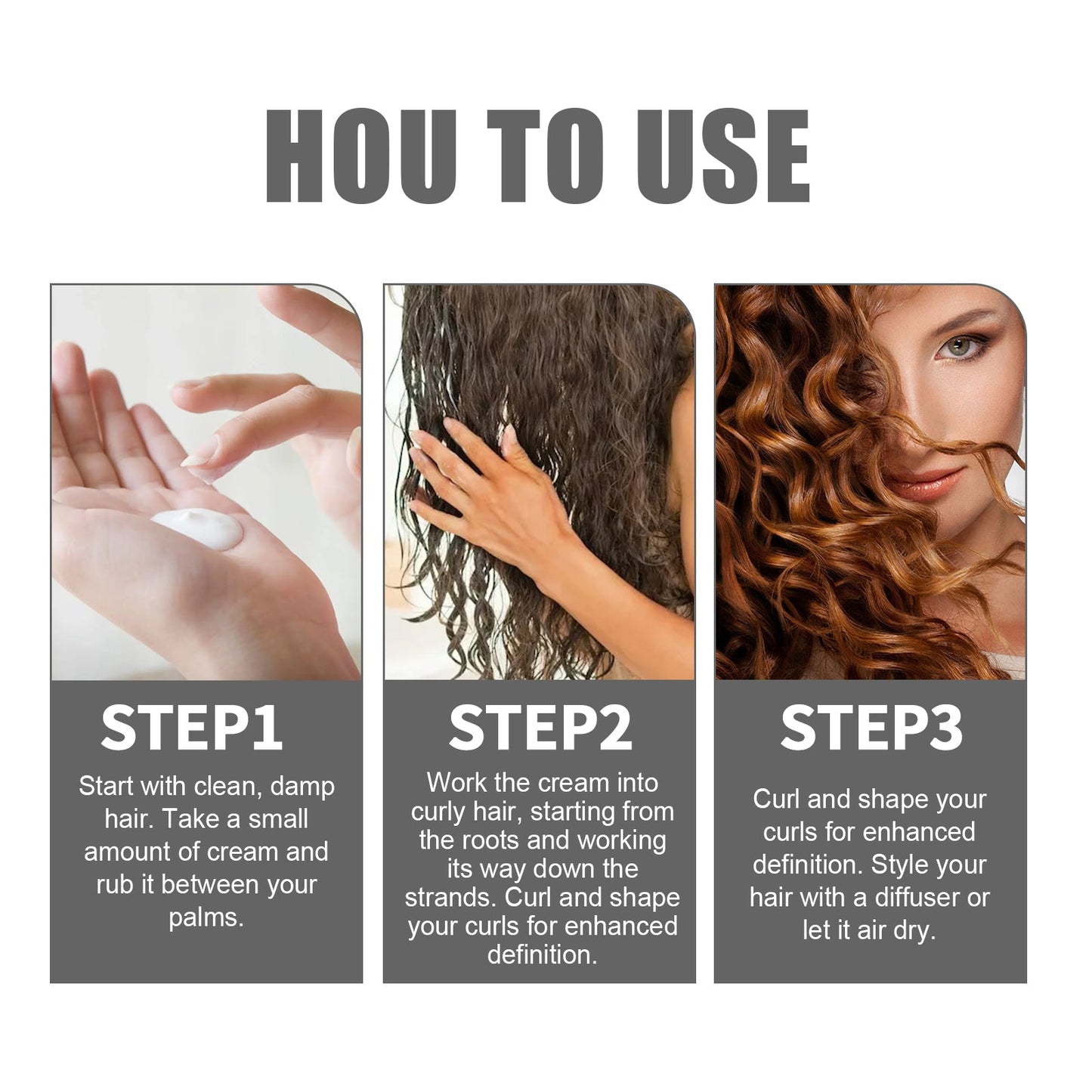 Moisturizing Styling Cream for Curly Hair