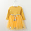 Bear Leader Girls Dress Pentagram Princess Dress Brand Girls Clothes Children Clothing European and American Style Girls Dresses - Korvel