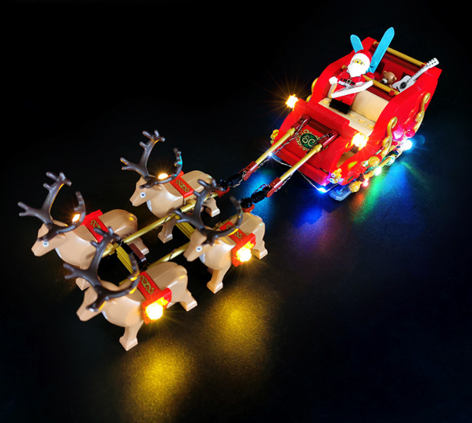LEGO-Compatible Building Block Lighting for Santa Claus Sled
