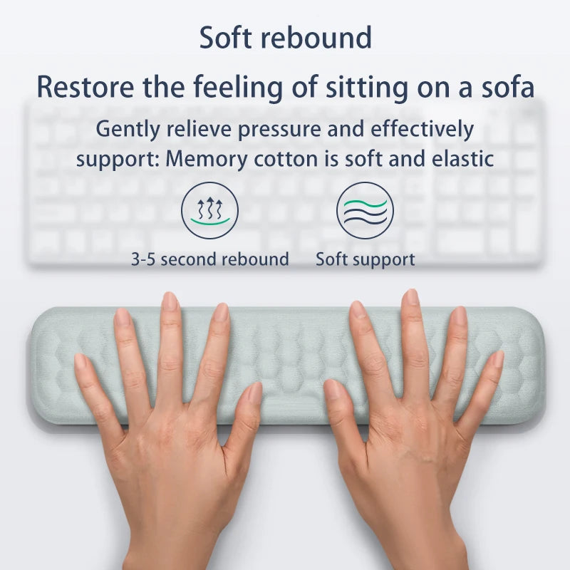 Keyboard mouse wrist rest ergonomic office typing protect relax wrist memory foam mouse pad computer notebook mouse pad - Korvel