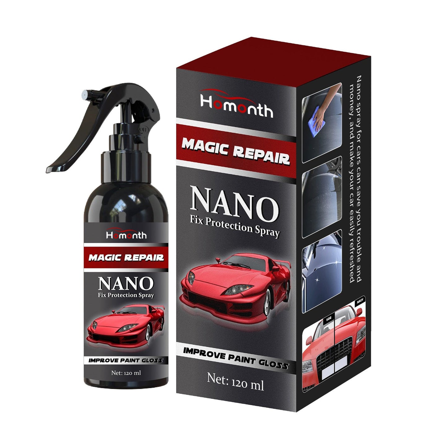 Spray de Protection Nano Fix - Agent de Revêtement Automobile Premium