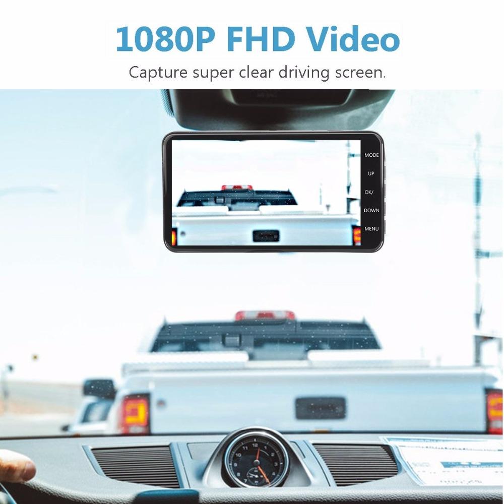 Dash Cam New Dual Lens Car DVR Camera Full HD 1080P 4 IPS Front - Korvel