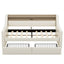 Twin Size Daybed with Storage Drawers, Upholstered Daybed with Charging Station and LED Lights, Beige - Korvel
