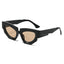 New Personalized Fashion Cat Eye Sunglasses Instagram Trendy Irregular Water Chestnut Hip Simple Leisure Street Photography Sunglasses - Korvel