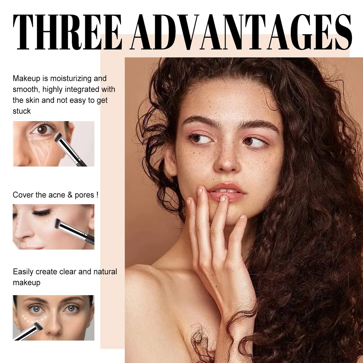 Three-Color Concealer for a Flawless Finish