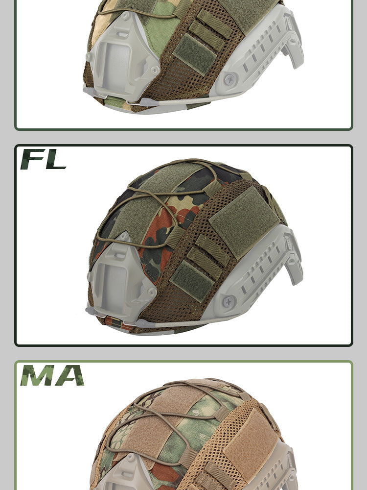 Tactical Multicam Helmet Cover for for Ops-Core FAST PJ Helmet Paintball Wargame Gear CS FAST Helmet Cover - Korvel
