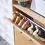 Modern minimalist storage cabinet MDF bed top cabinet Japanese rattan shoe cabinet, small home furniture - Korvel