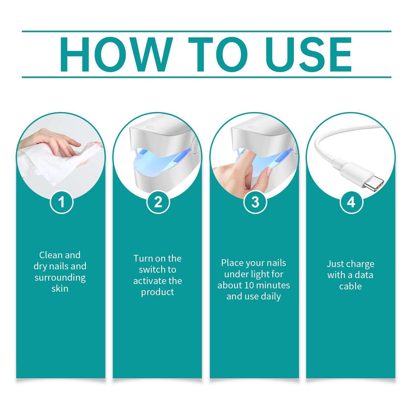 Body Care Irradiation Device Relieves Body Functions Rejuvenate Maintenance Comfortable Nail Care Device - Korvel