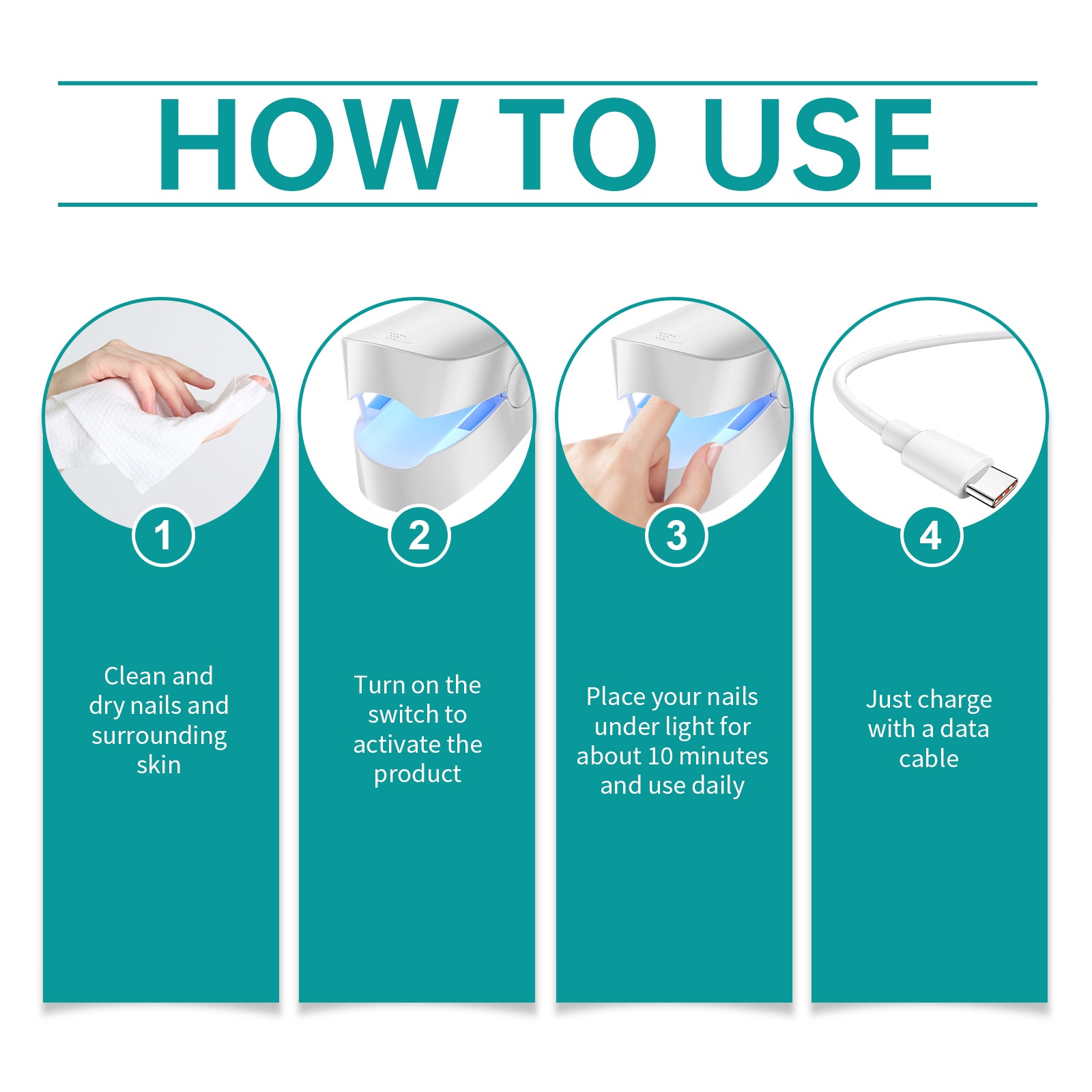 Body Care Irradiation Device Relieves Body Functions Rejuvenate Maintenance Comfortable Nail Care Device - Korvel