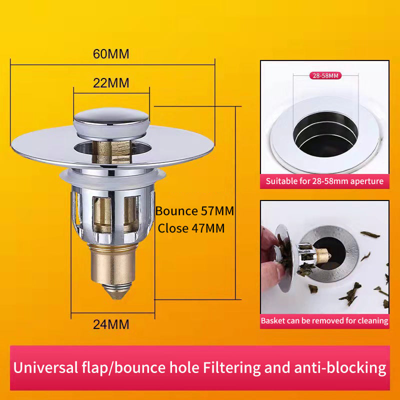 Premium Brass Bathtub Sink Plug and Drain Strainer