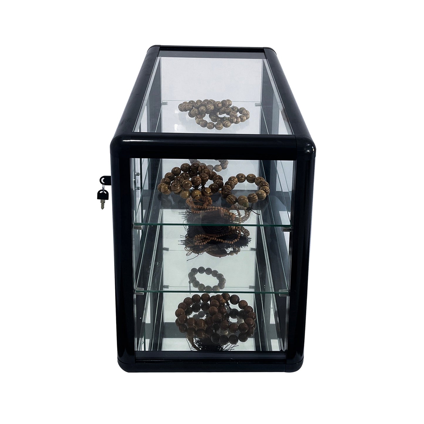 Tempered Glass Countertop Display Cabinet with Lock
