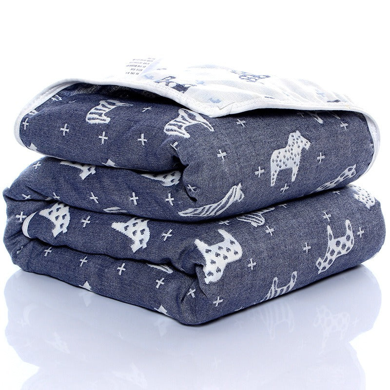 Manta de Recepción de Gasa de Seis Capas Premium para Bebés