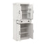 Elegant 71" Kitchen Pantry Storage Cabinet with Adjustable Shelves