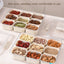 Design Sealed Snackle Storage Box With 9pcs Divider Plastic Divided Veggie Tray With Lid And Handle - Korvel