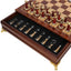 Luxury metal+solid wood tabletop for easy storage Chess set - Korvel