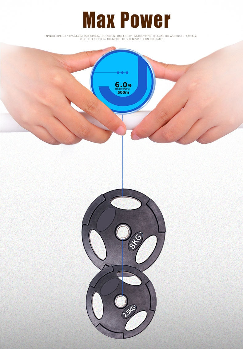 Premium Japanese Monofilament Fishing Line - 500M
