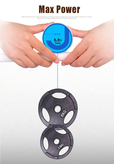 Premium Japanese Monofilament Fishing Line - 500M