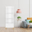 Kids 4-Tier Bookcase Children's Book Display Bookshelf Toy Storage Cabinet Organizer for Children's Room Playroom - Korvel