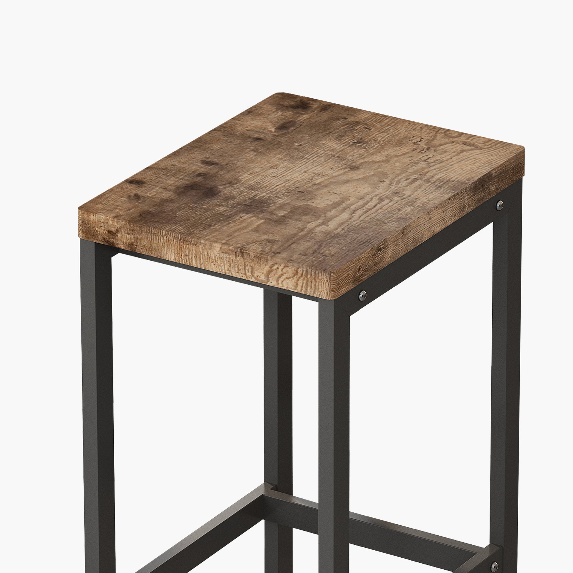 Modern Design Kitchen Dining Table Pub Table Long Dining Table Set with 3 Stools Easy Assembly Natural - Korvel