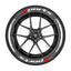 SPORTS series car tire letter sticker DIY sticker personalized modification sticker 3D three-dimensional all-in-ode tire sticker - Korvel