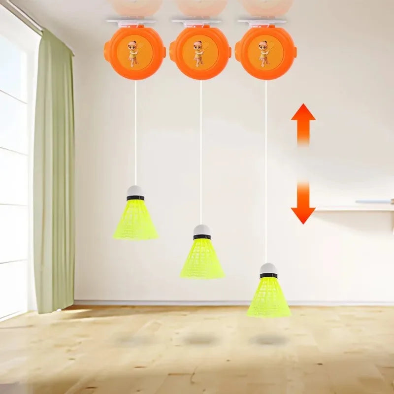 Badminton Trainer Set Badminton Practice Equipment Self-Study Badminton Rebound Device for Kids Adult Indoor Outdoor Exercise - Korvel