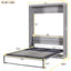 Full Size Murphy Bed, can be Folded into a Cabinet Gray - Korvel