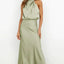 Elegant Women's Maxi Dress in Luxurious Satin