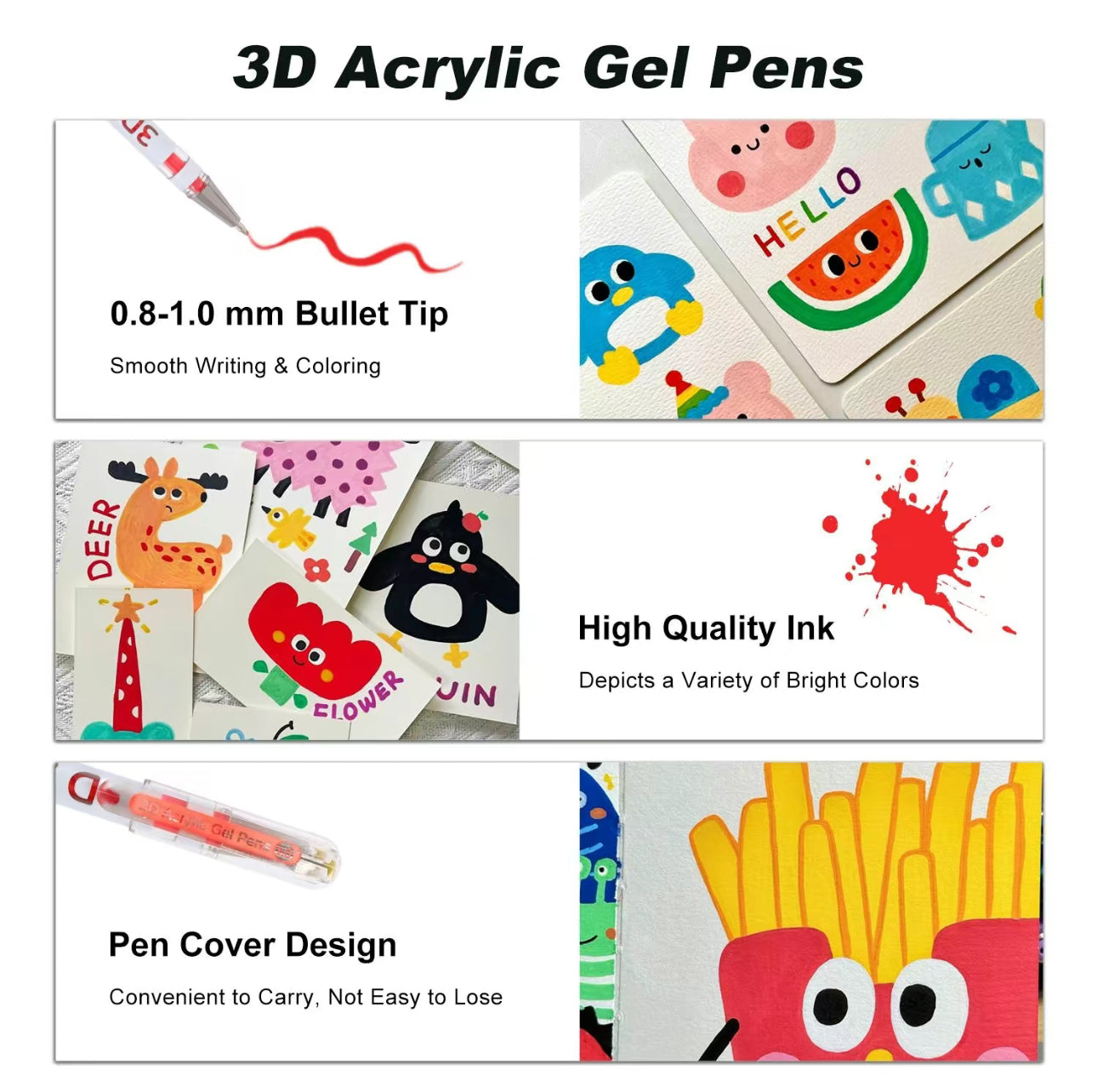GlowLine 3D Acrylic Gel Pen - Korvel
