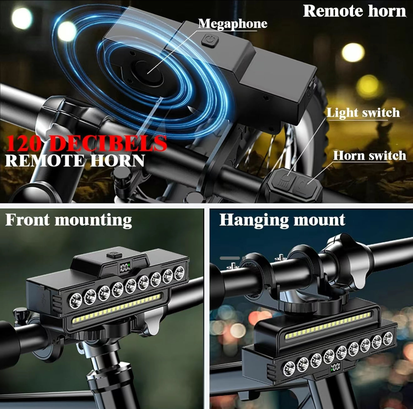 NightBeam Pro USB Rechargeable Bike Light